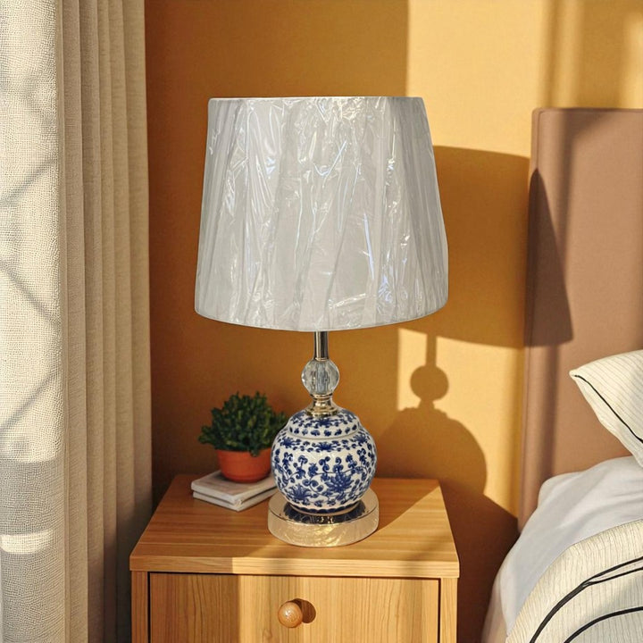 The Elric Blue Pottery Table Lamp