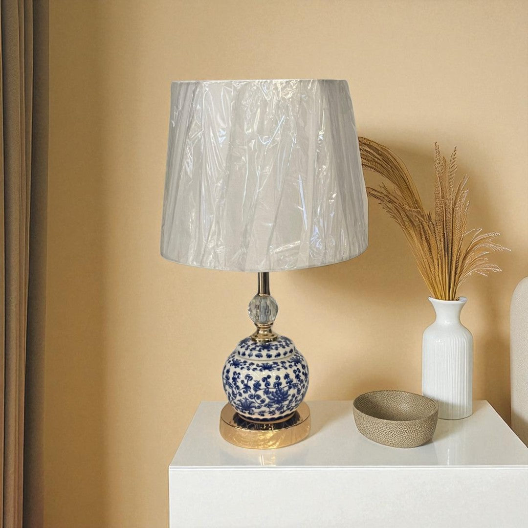 The Elric Blue Pottery Table Lamp