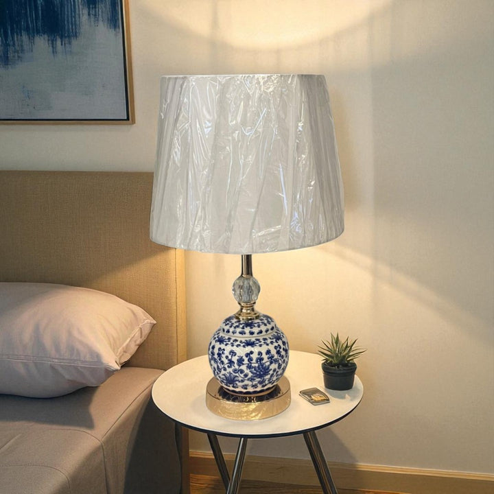 The Elric Blue Pottery Table Lamp