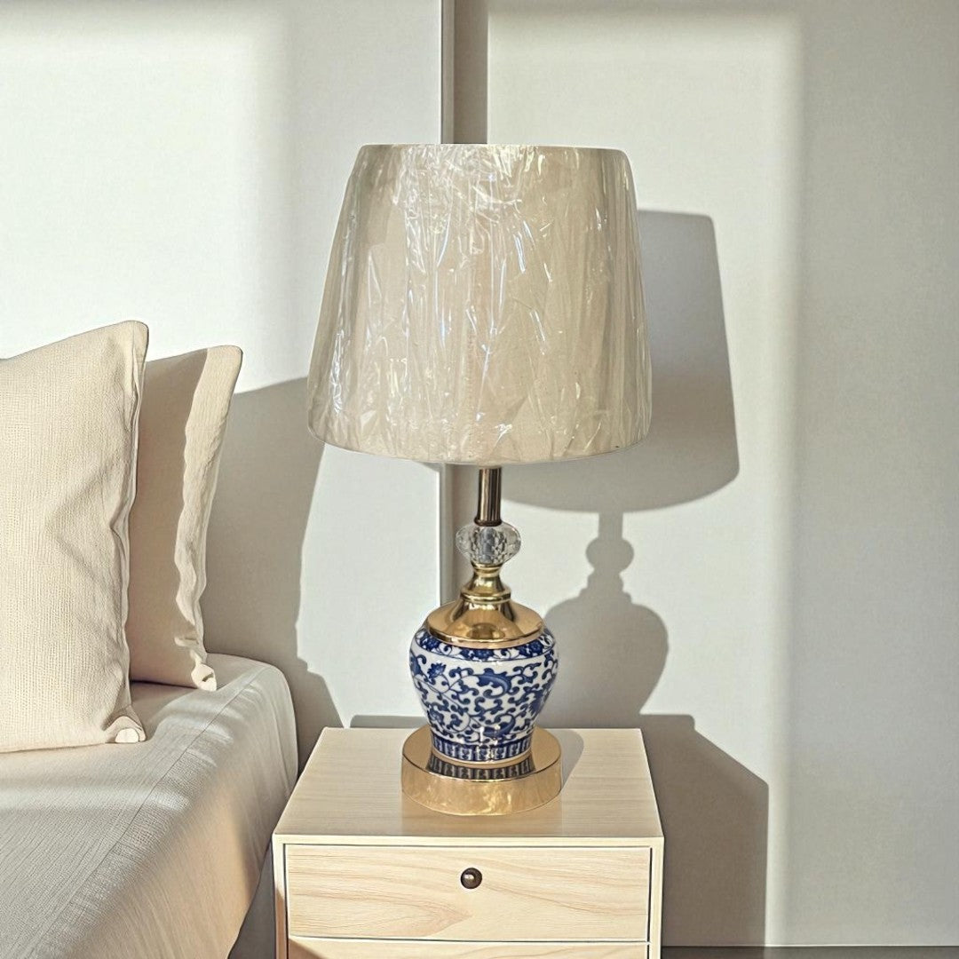 The Arlen Brass Drumside Lamp