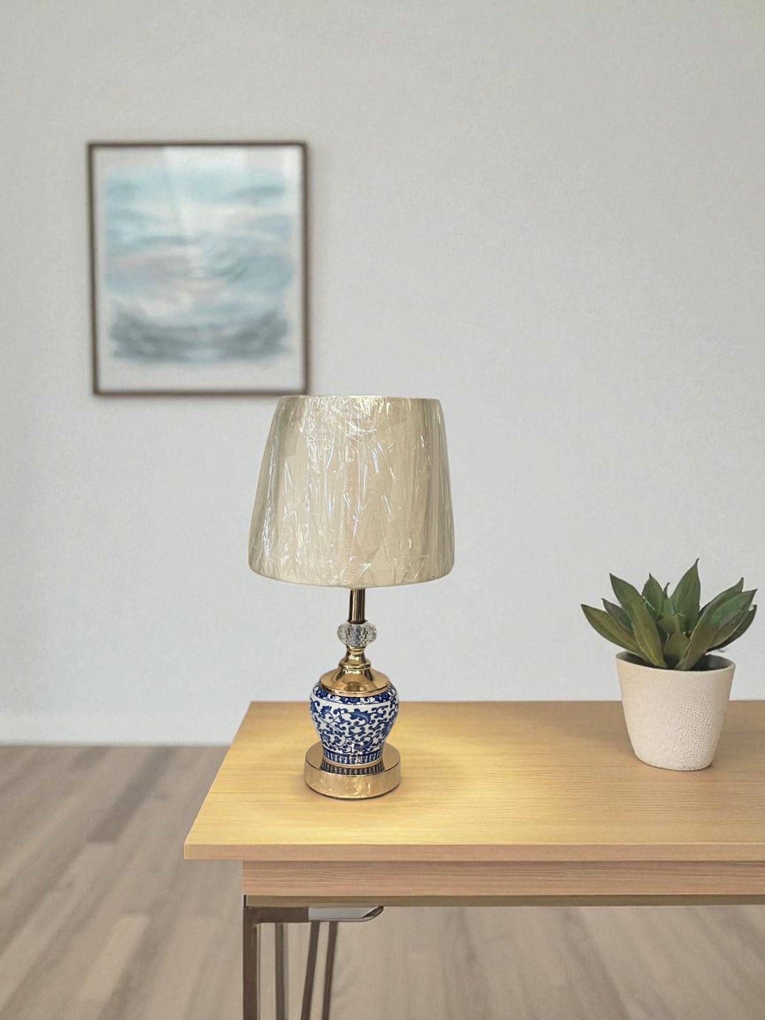 The Arlen Brass Drumside Lamp