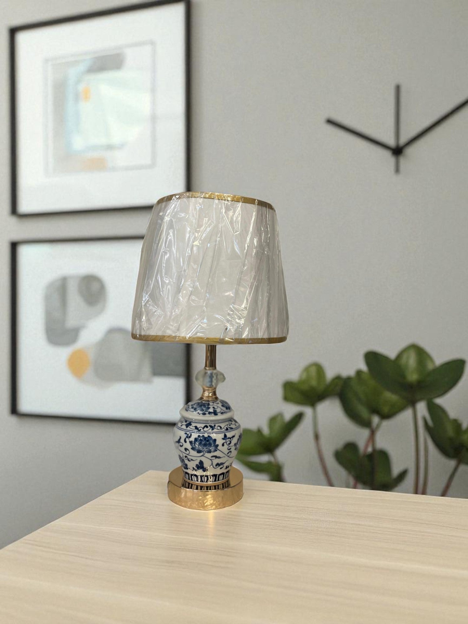 The Liora Brass Woven Glow Lamp
