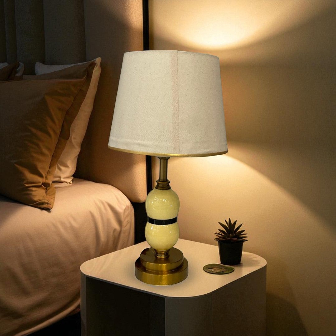 The Bellamy Sculpted Brass Art Lamp