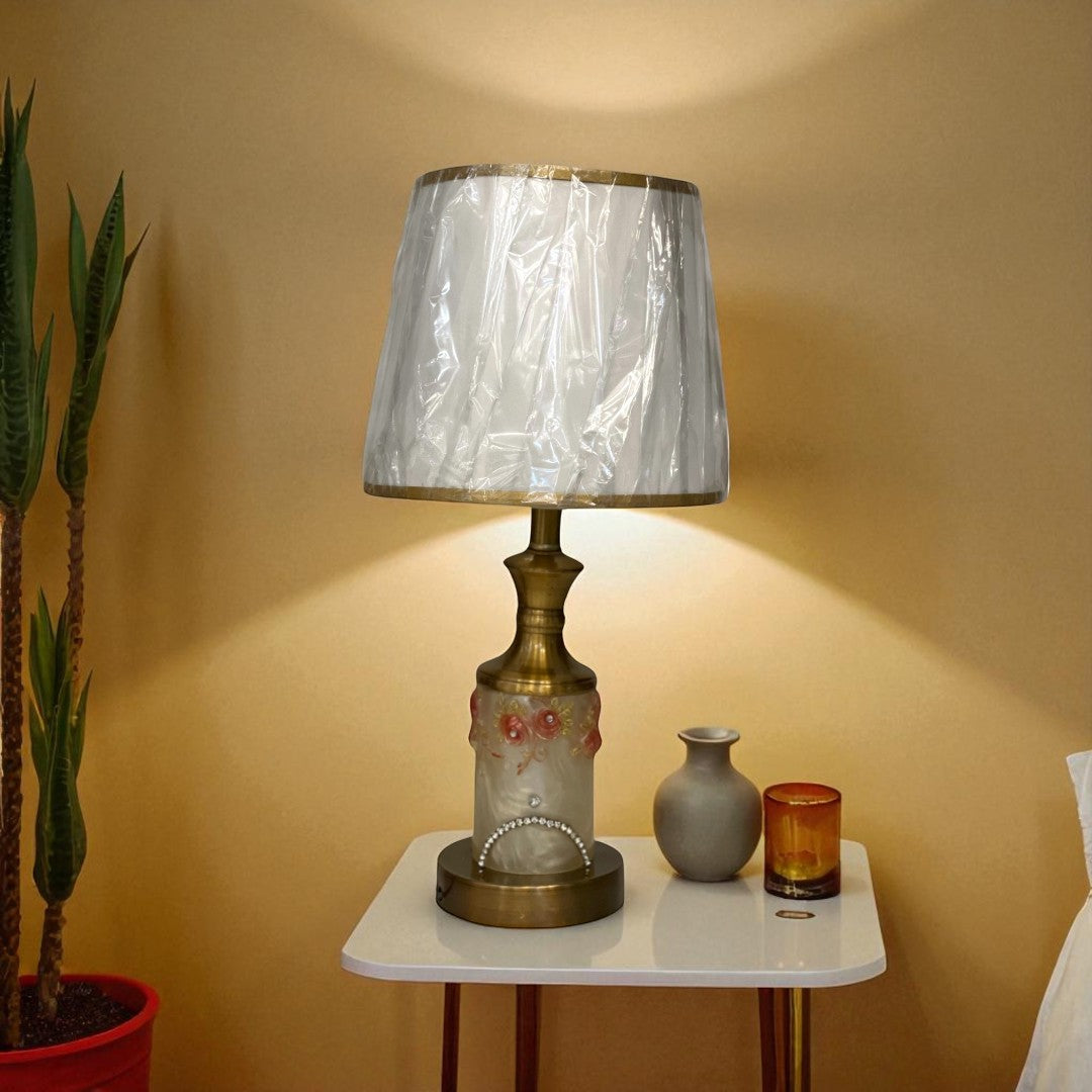 The Barrow Ridge Rustic Brass Lamp