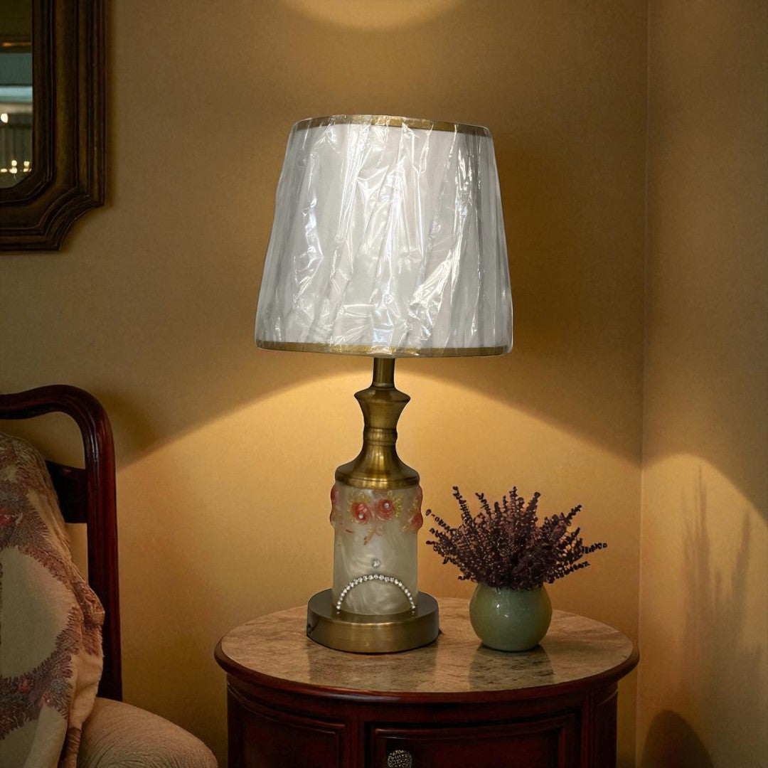 The Barrow Ridge Rustic Brass Lamp