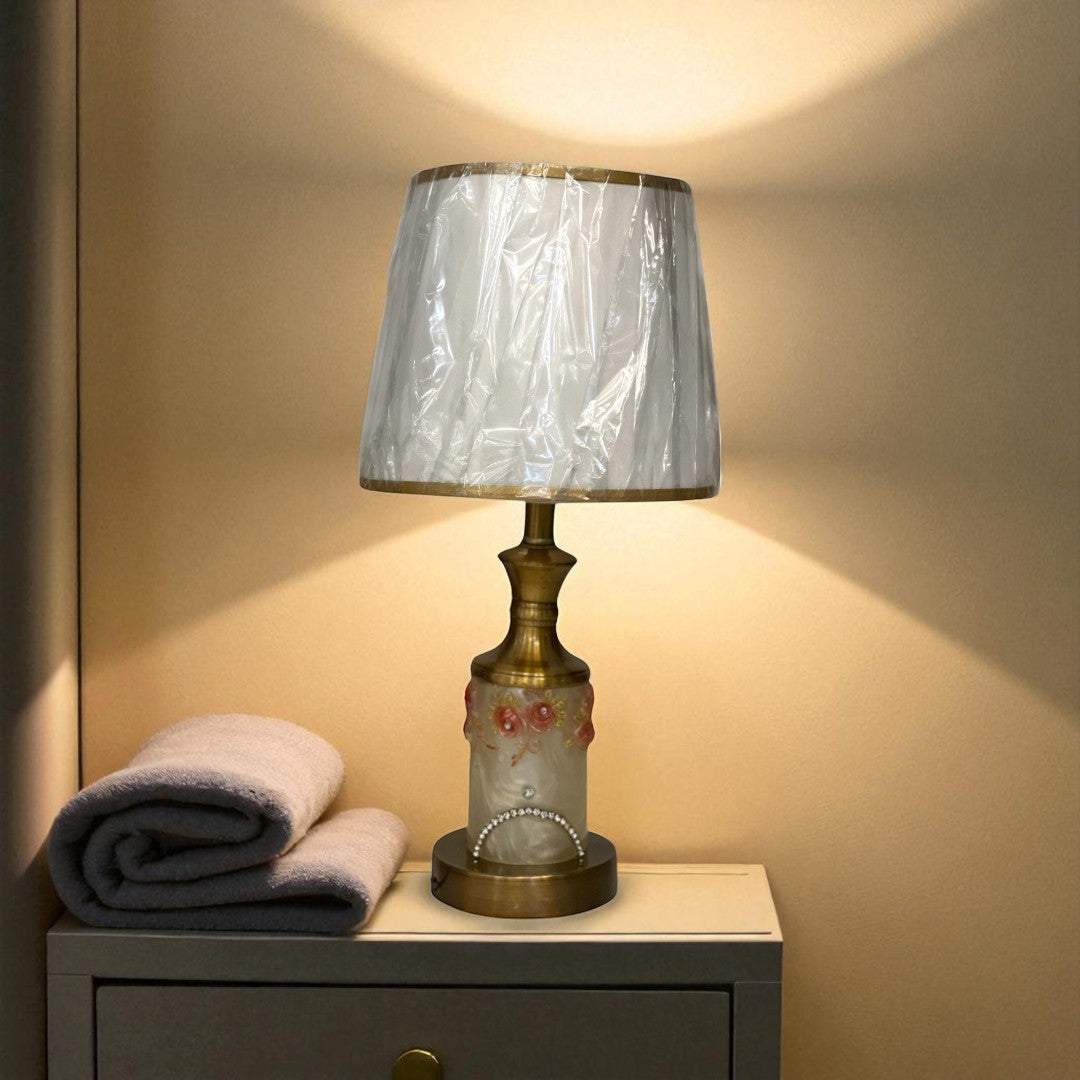 The Barrow Ridge Rustic Brass Lamp