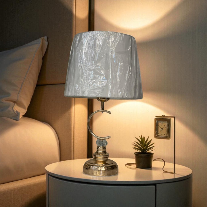 The Lucien Sculpted Brass Column Lamp