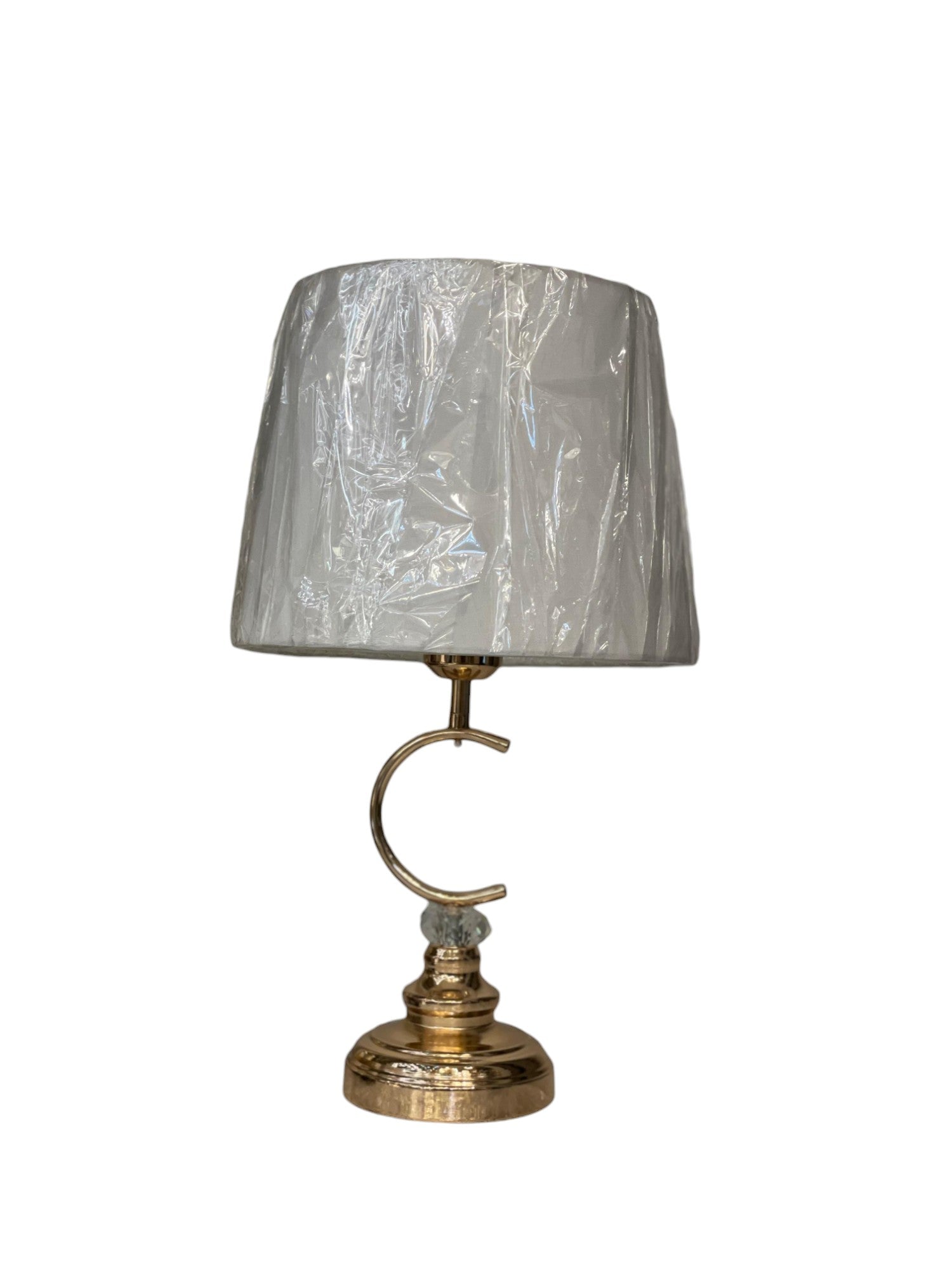 The Lucien Sculpted Brass Column Lamp