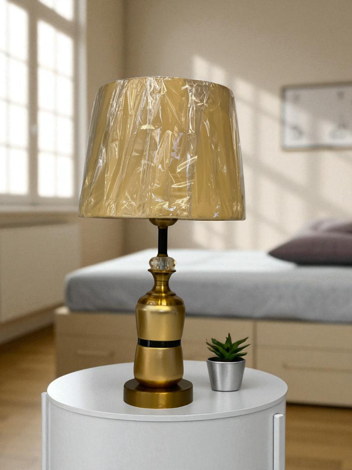 The Isola Coastal Brass Table Lamp