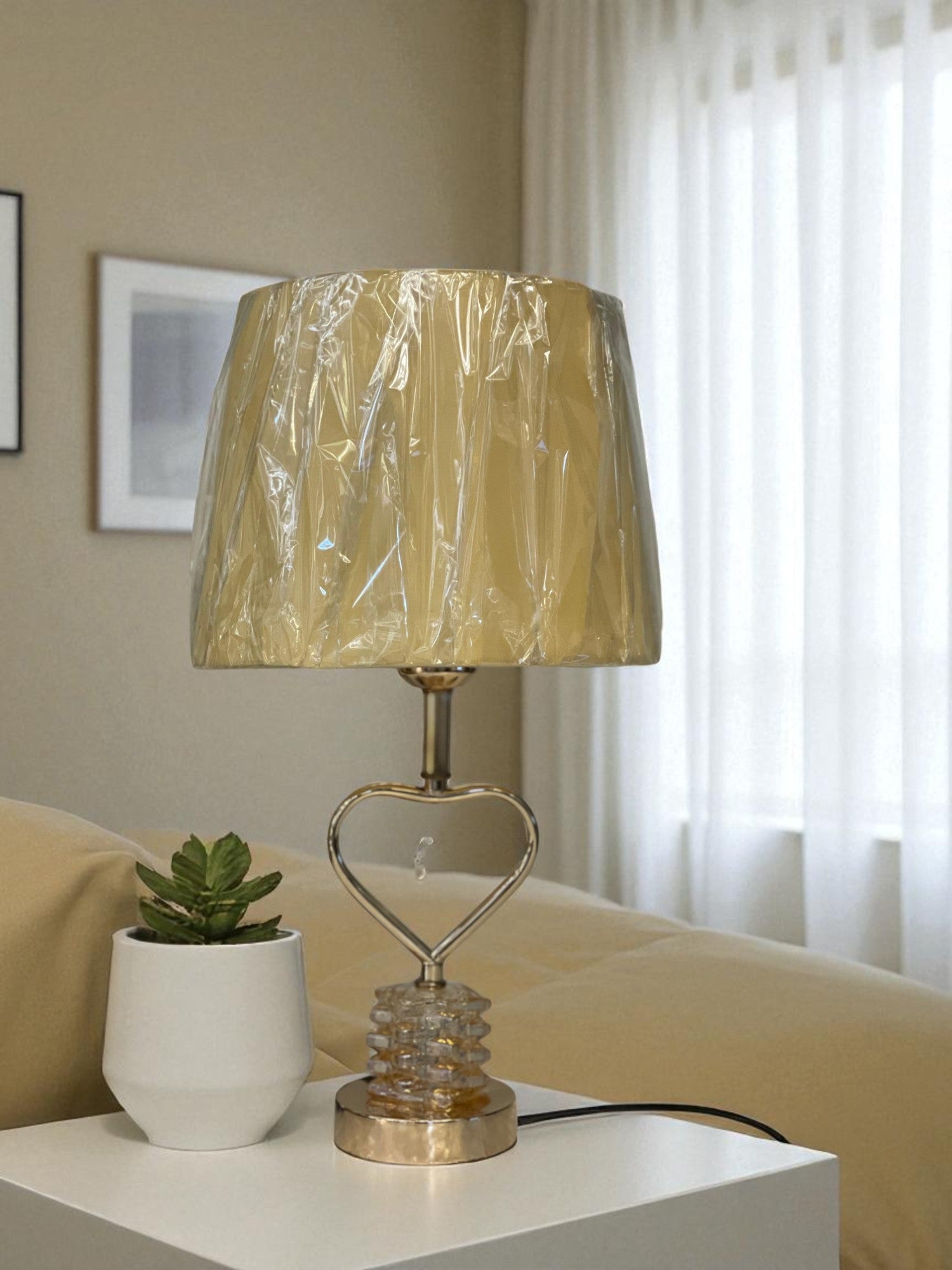 The Vesper Modern Brass Table Lamp