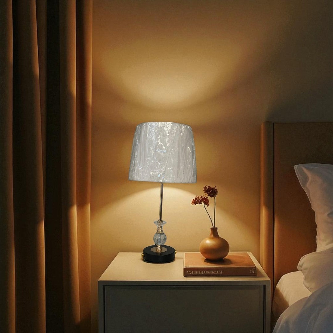 The Thalia Arched Brass Table Lamp