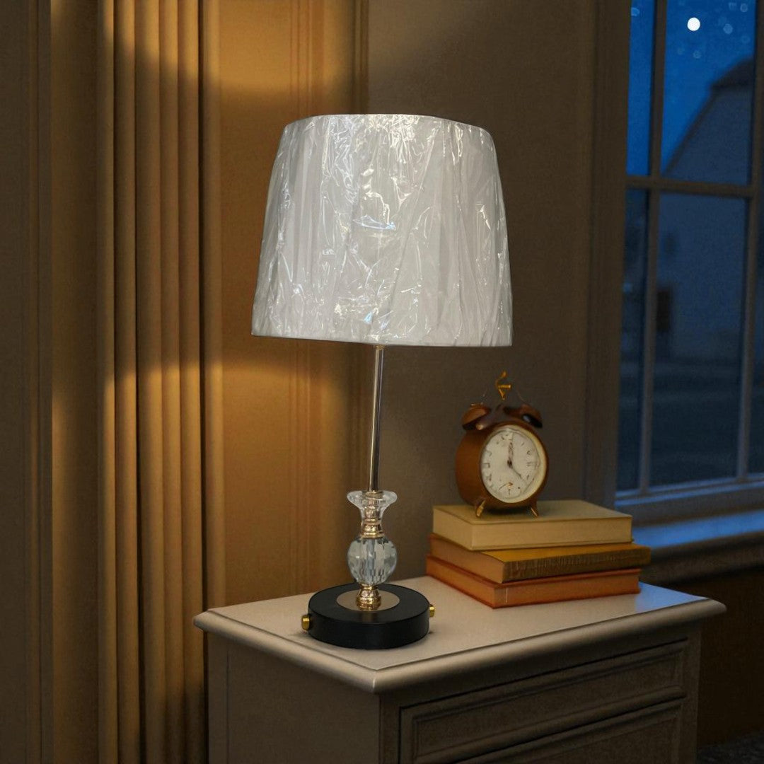 The Thalia Arched Brass Table Lamp