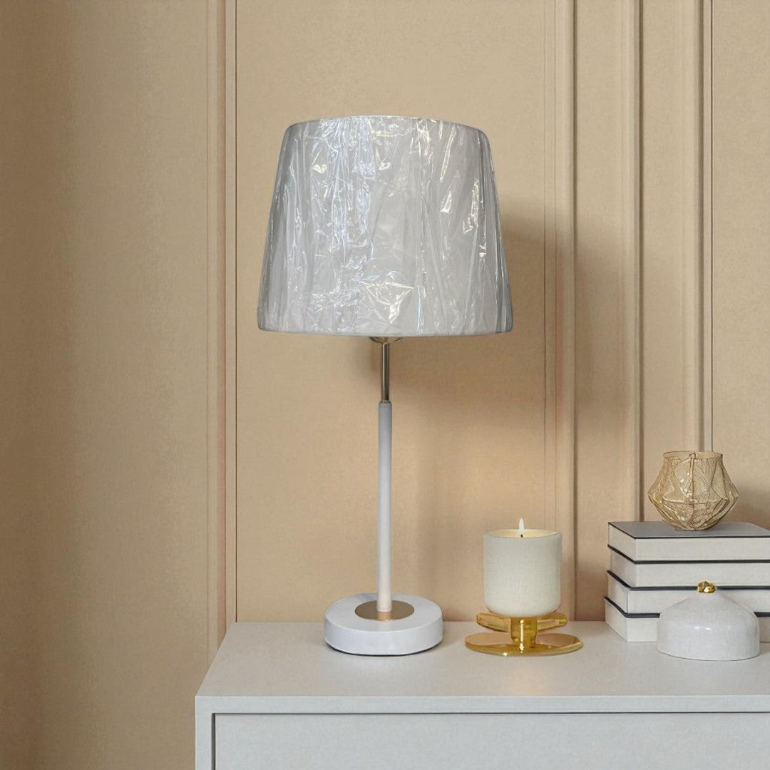 The Rowan Edge Textured Brass Lamp
