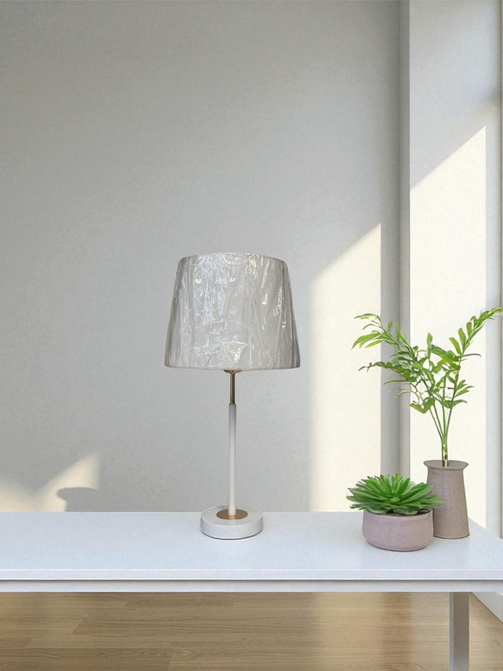 The Rowan Edge Textured Brass Lamp
