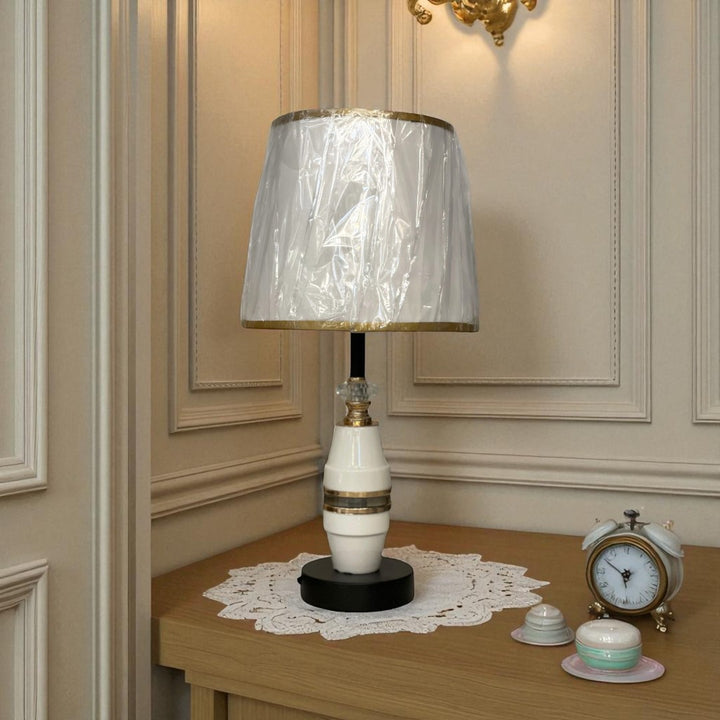 The Camden Tower Brass Table Lamp