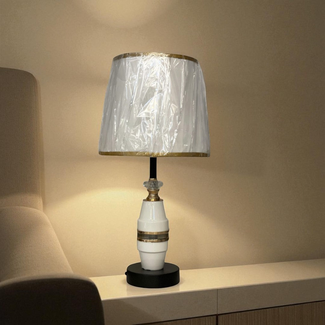 The Camden Tower Brass Table Lamp