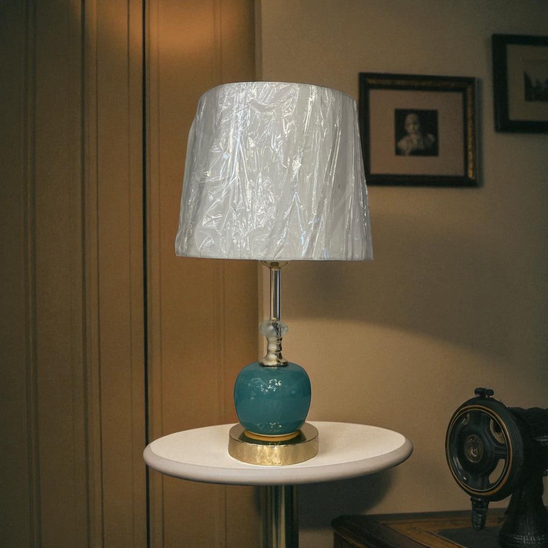 The Celestine Radiant Brass Orb Lamp