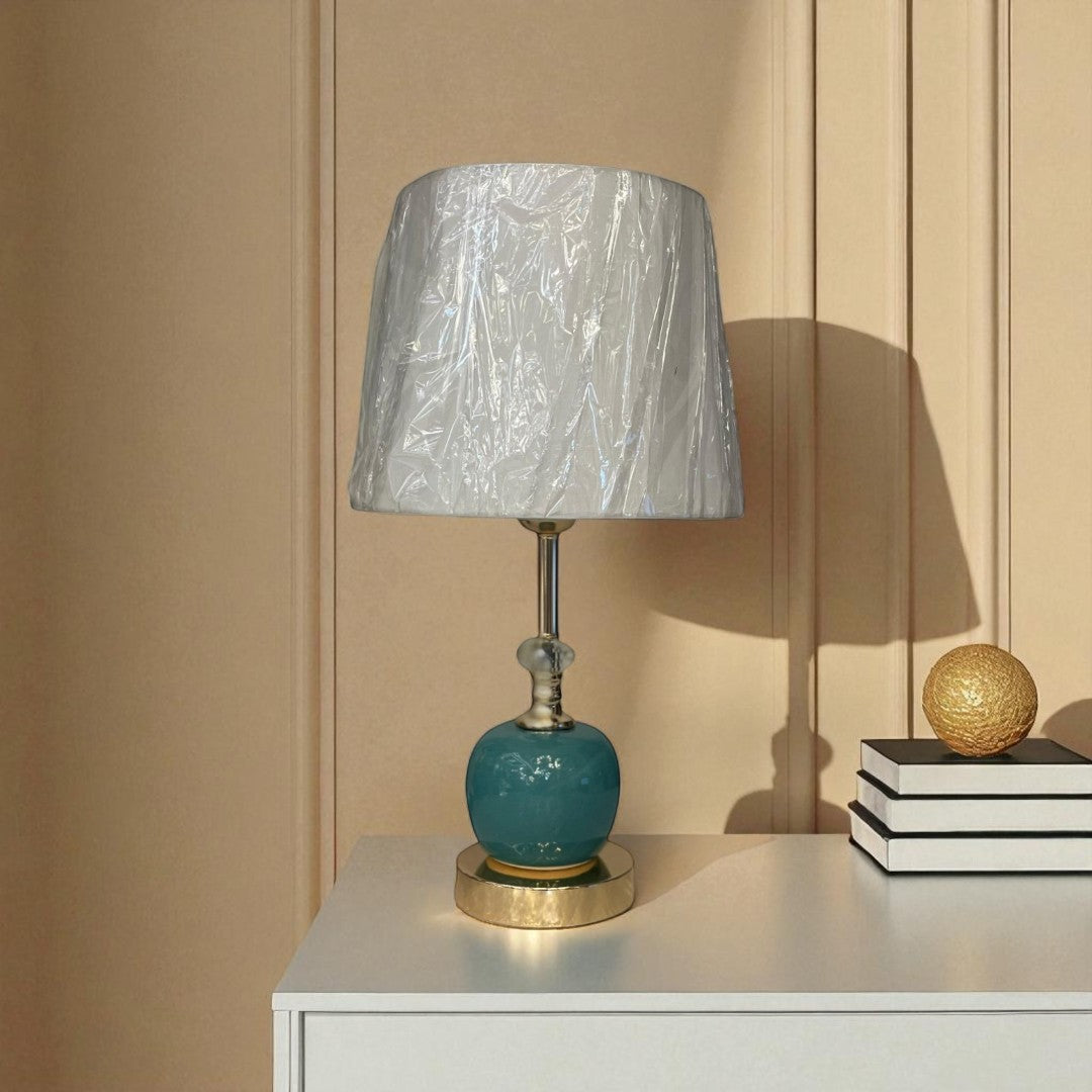 The Celestine Radiant Brass Orb Lamp