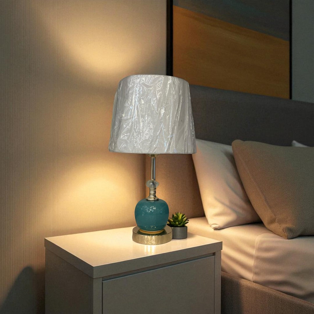 The Celestine Radiant Brass Orb Lamp