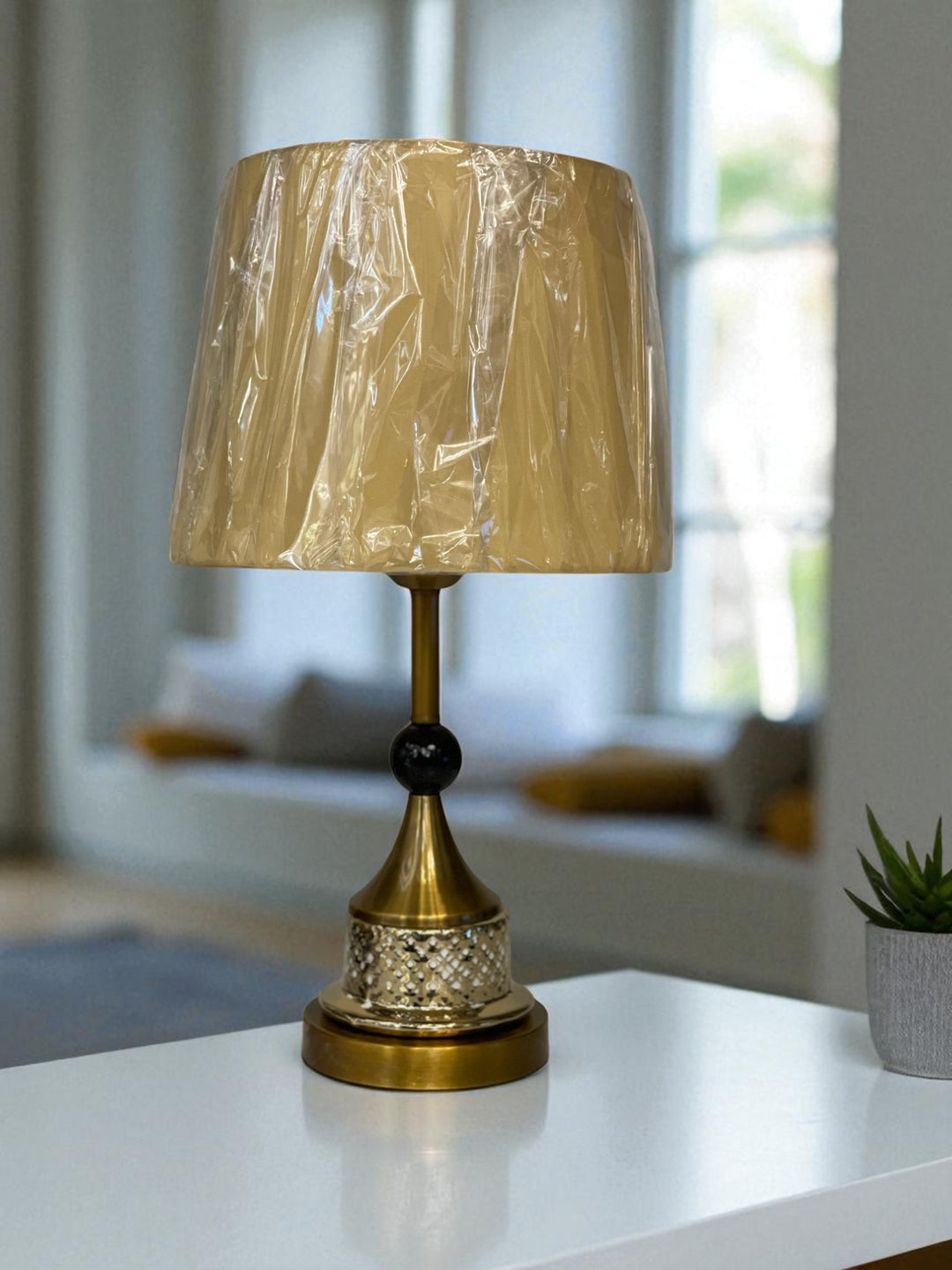 The Haven Gold Ceramic Table Lamp