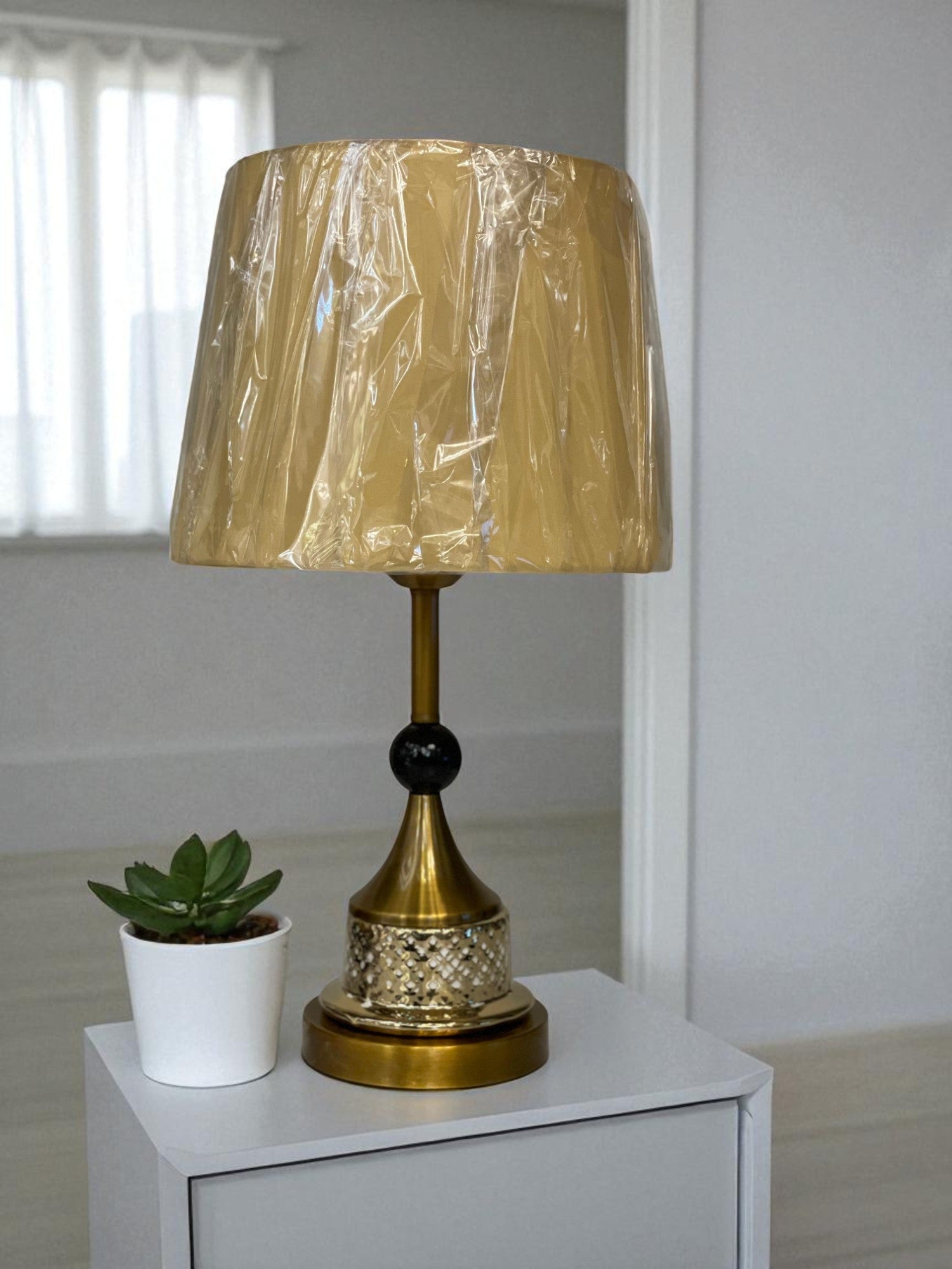 The Haven Gold Ceramic Table Lamp