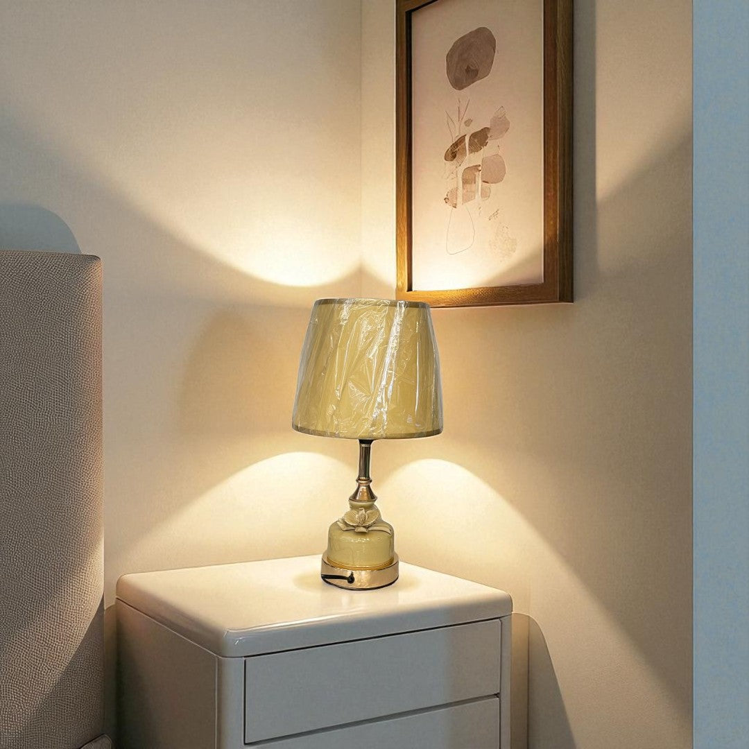 The Verona Etched Brass Table Lamp