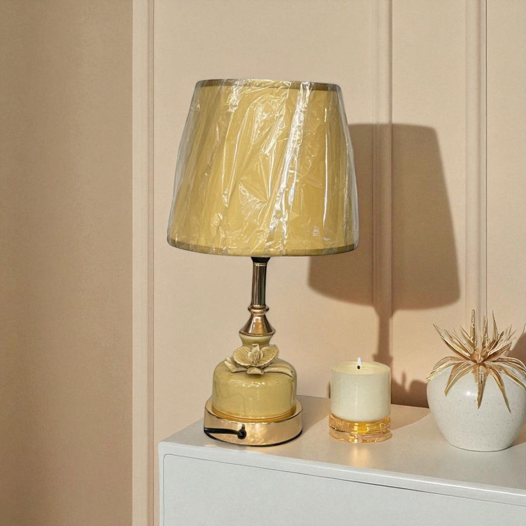 The Verona Etched Brass Table Lamp