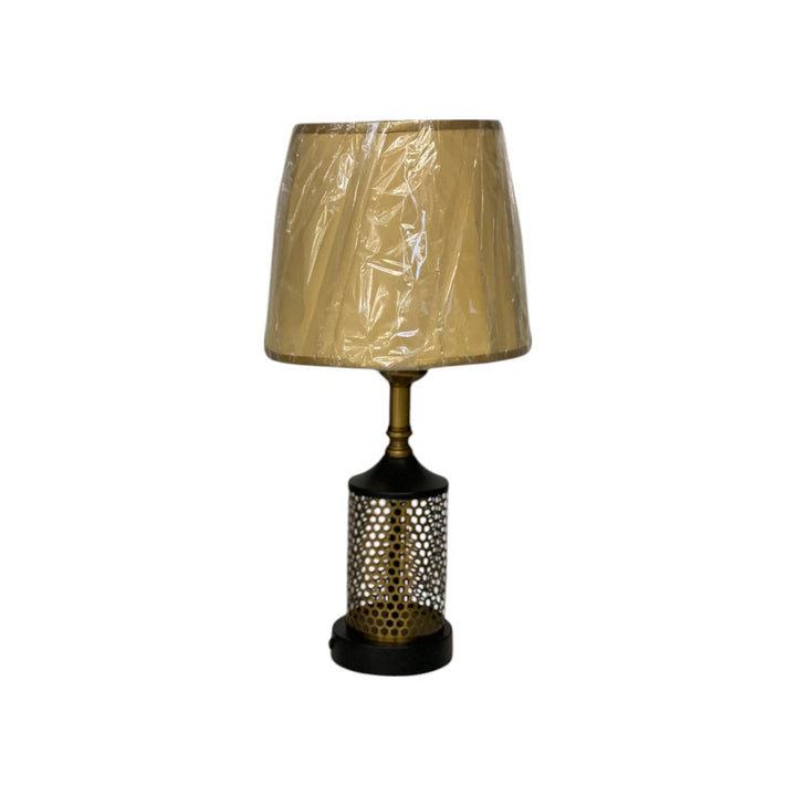 The Avalon Brass Disc Side Table Lamp