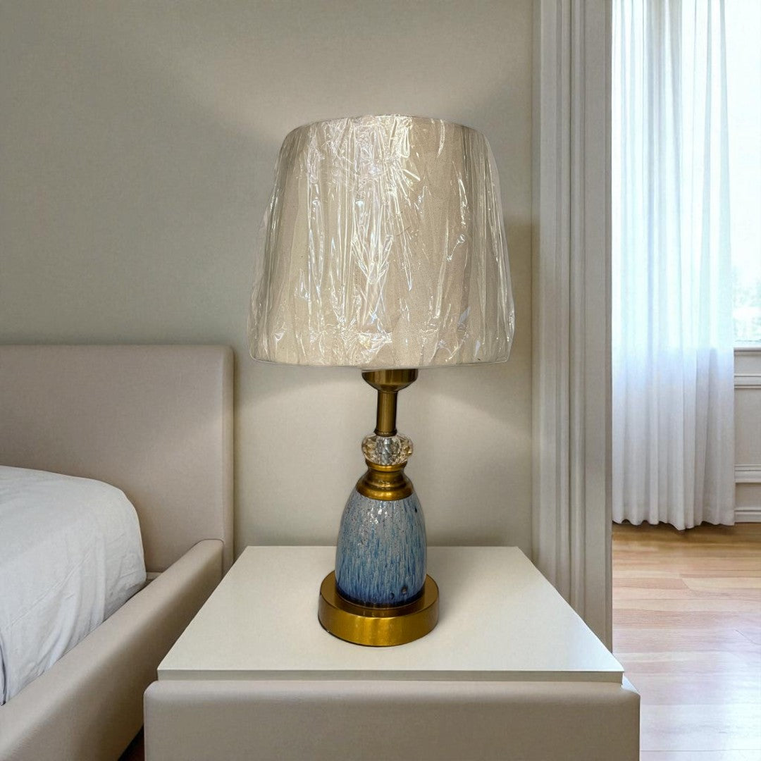 The Lyra Bluish Table Lamp