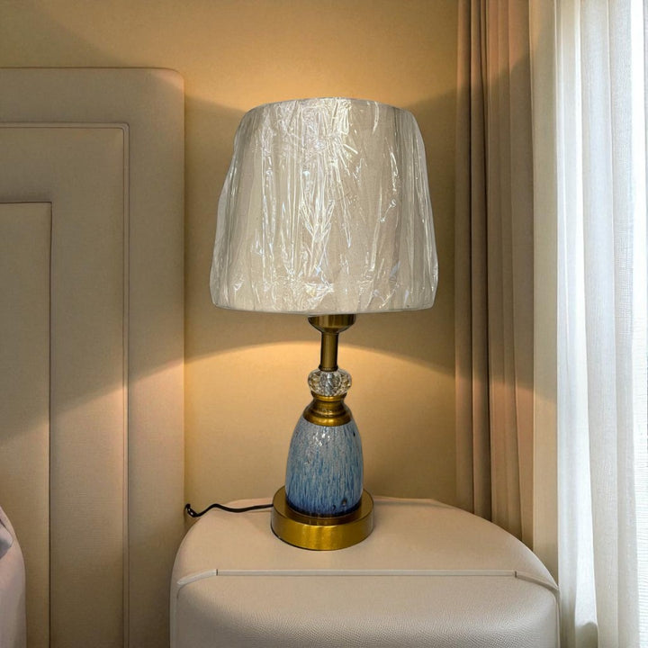 The Lyra Bluish Table Lamp