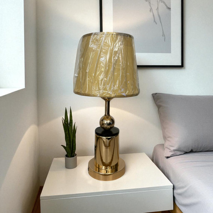 The Orion Tiered Brass Table Lamp