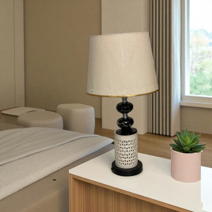 The Mistic Ivory Ceramic Table Lamp
