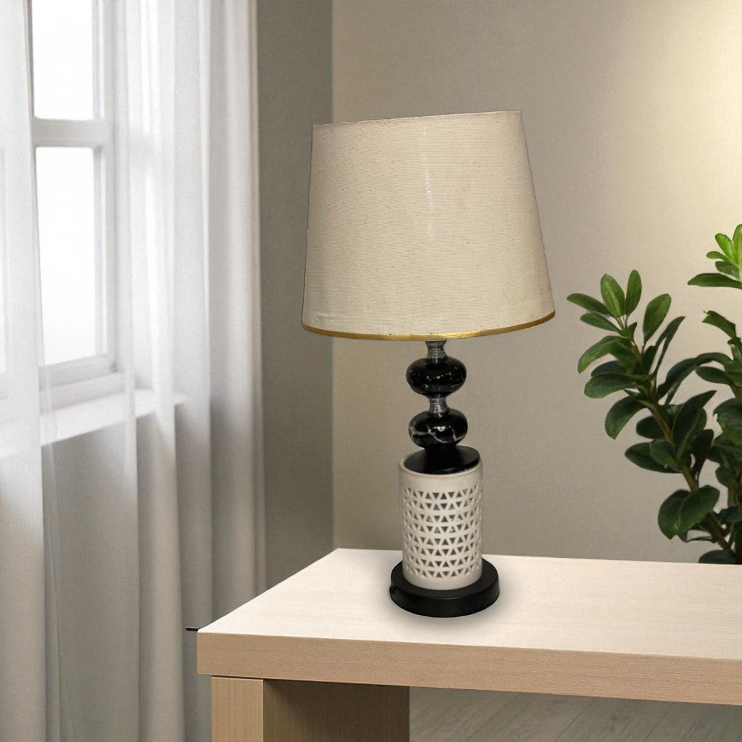 The Mistic Ivory Ceramic Table Lamp