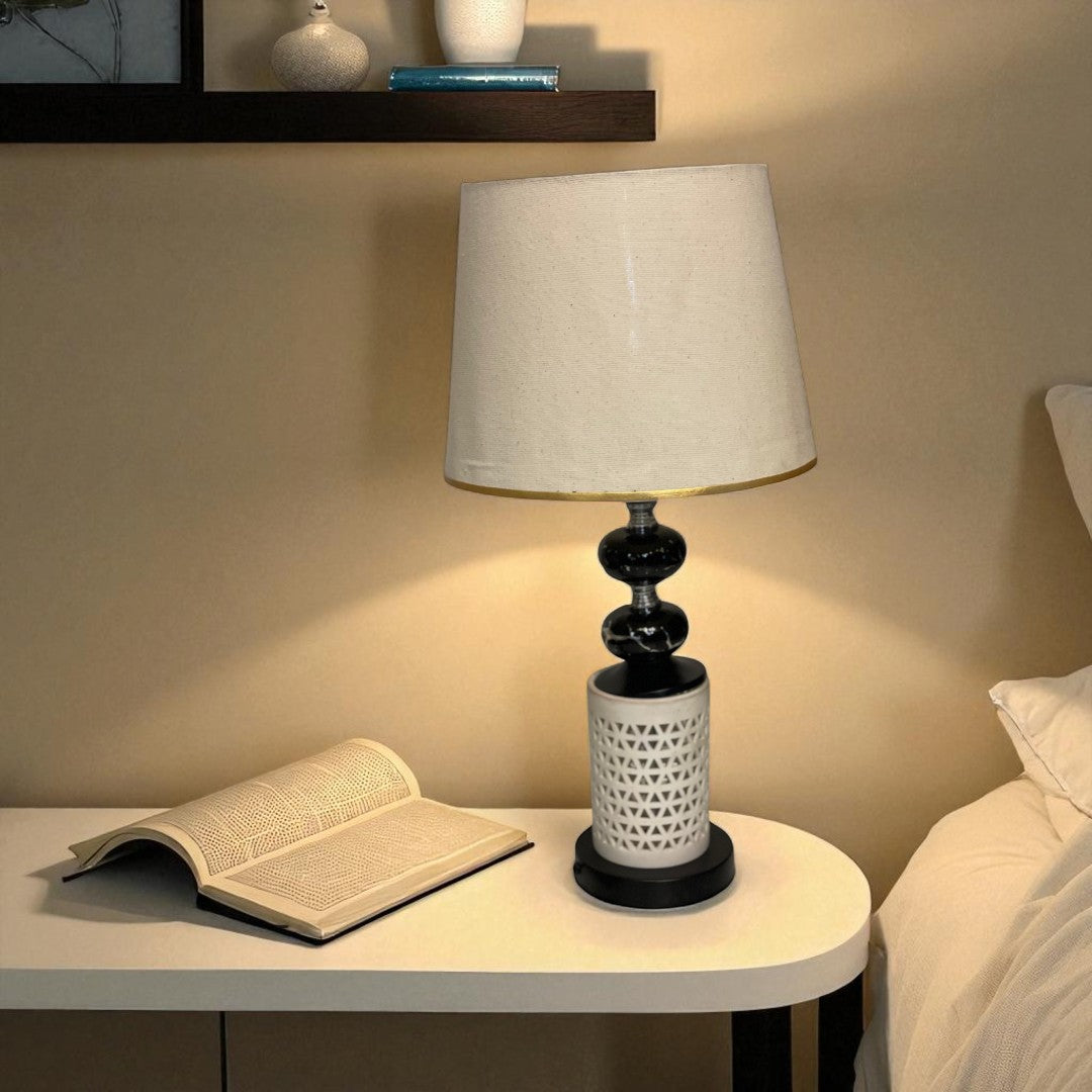 The Mistic Ivory Ceramic Table Lamp