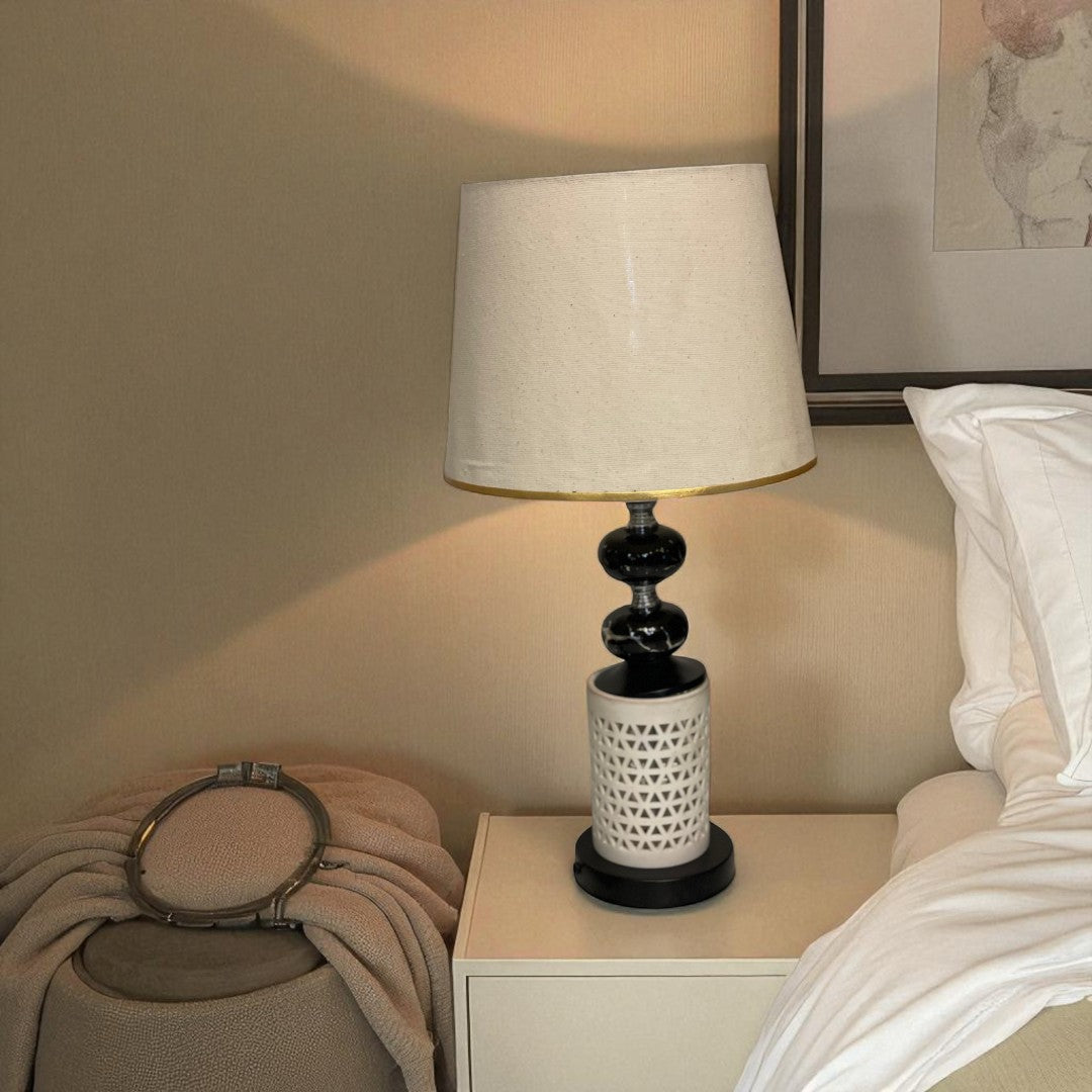 The Mistic Ivory Ceramic Table Lamp