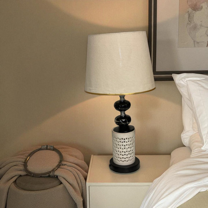 The Mistic Ivory Ceramic Table Lamp