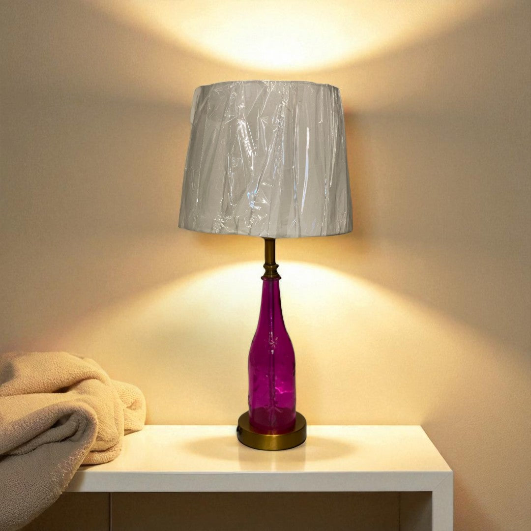 The Miro Minimal Brass Glass  Lamp