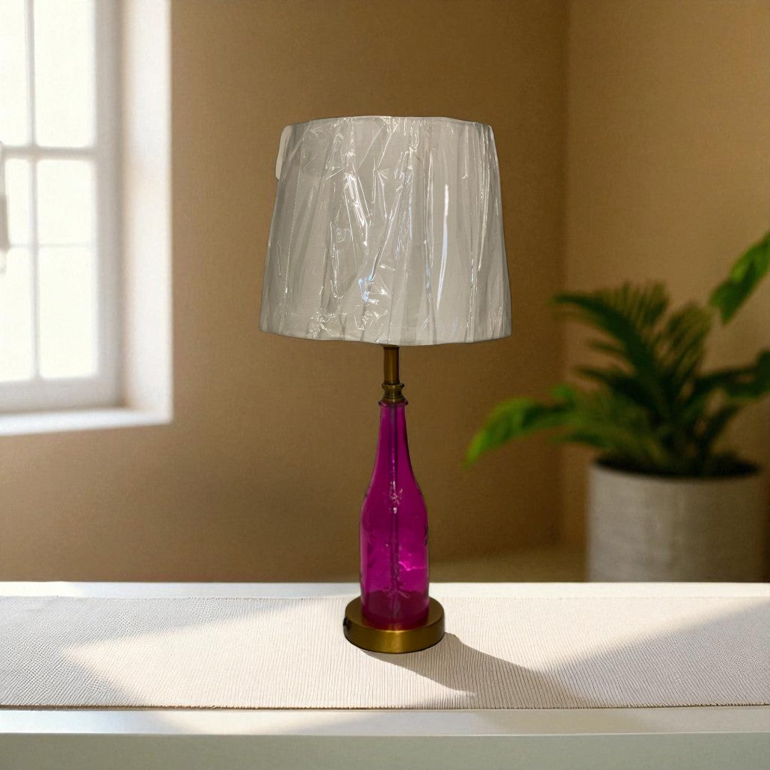 The Miro Minimal Brass Glass  Lamp