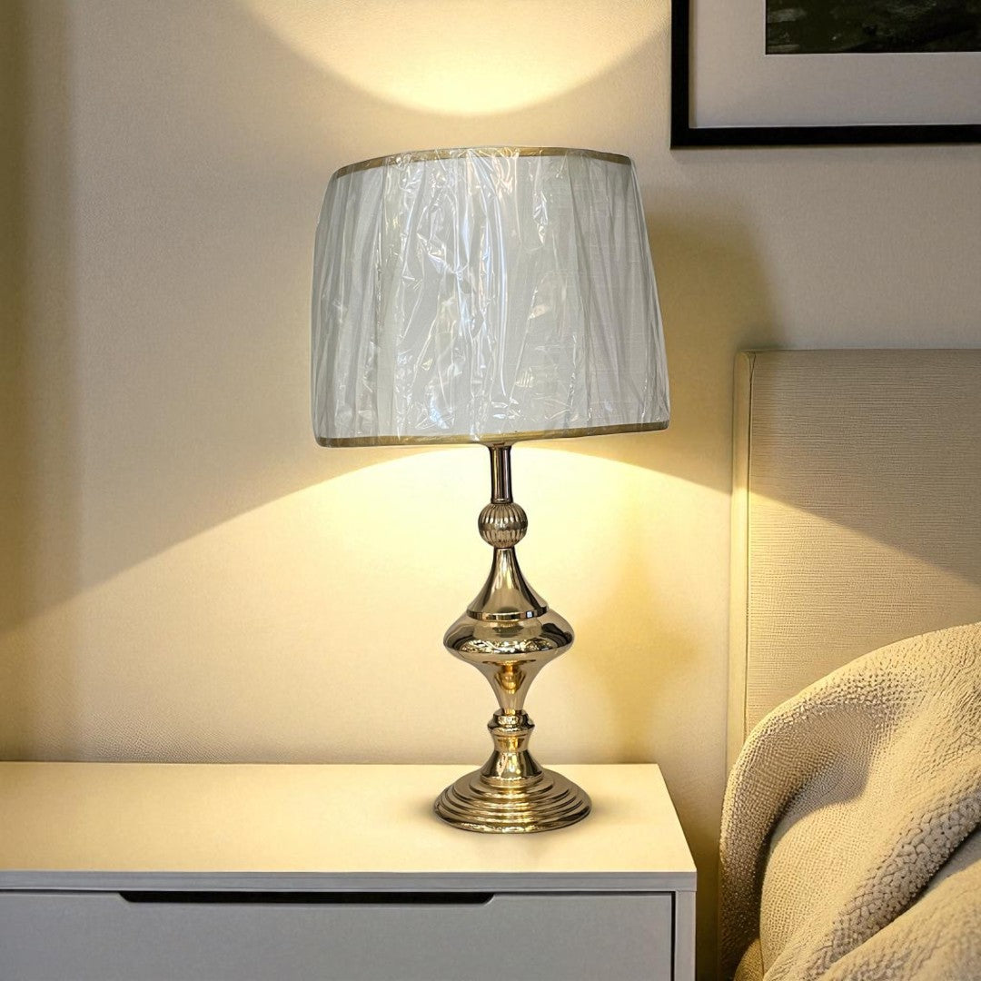The Thales Oblique Brass Lamp