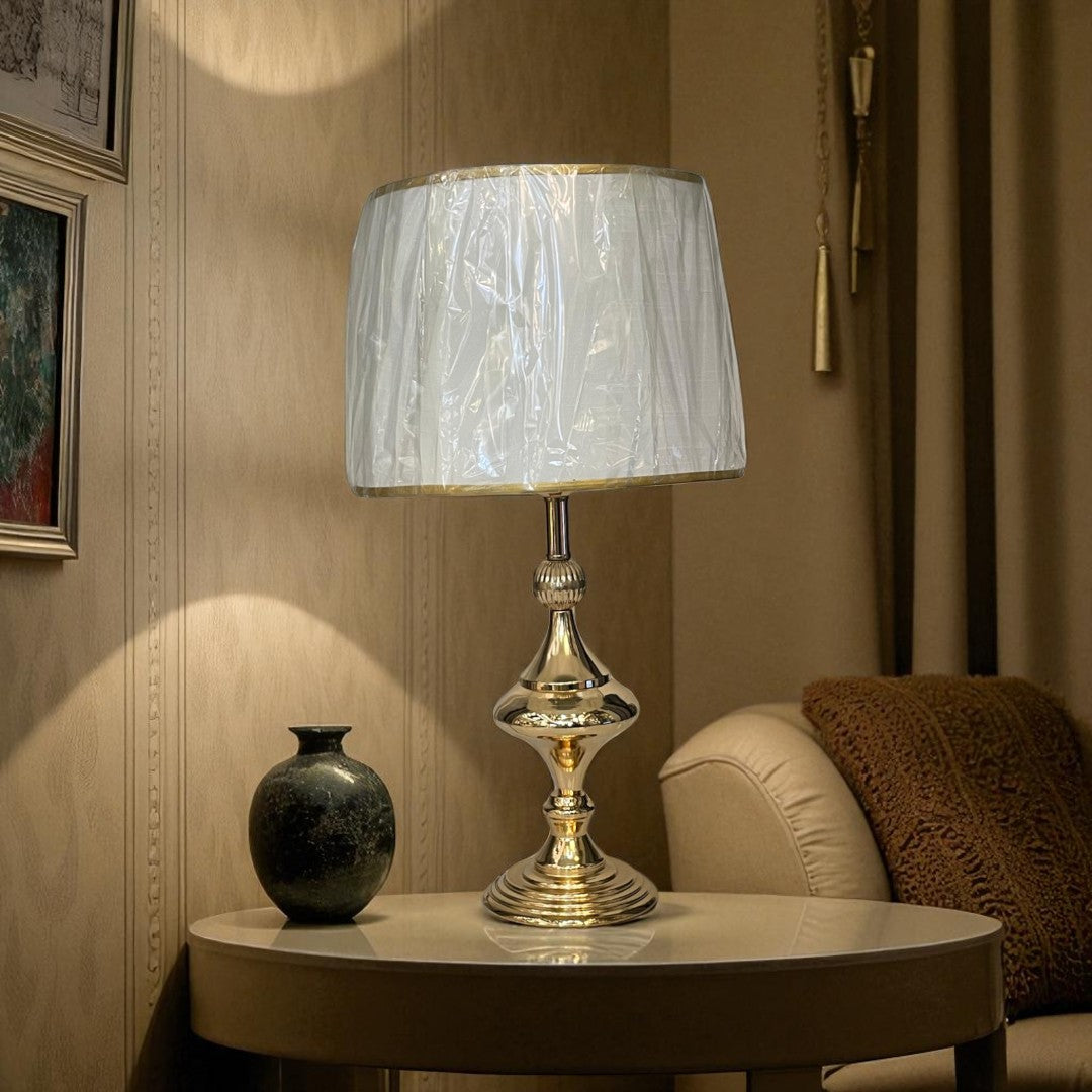 The Thales Oblique Brass Lamp