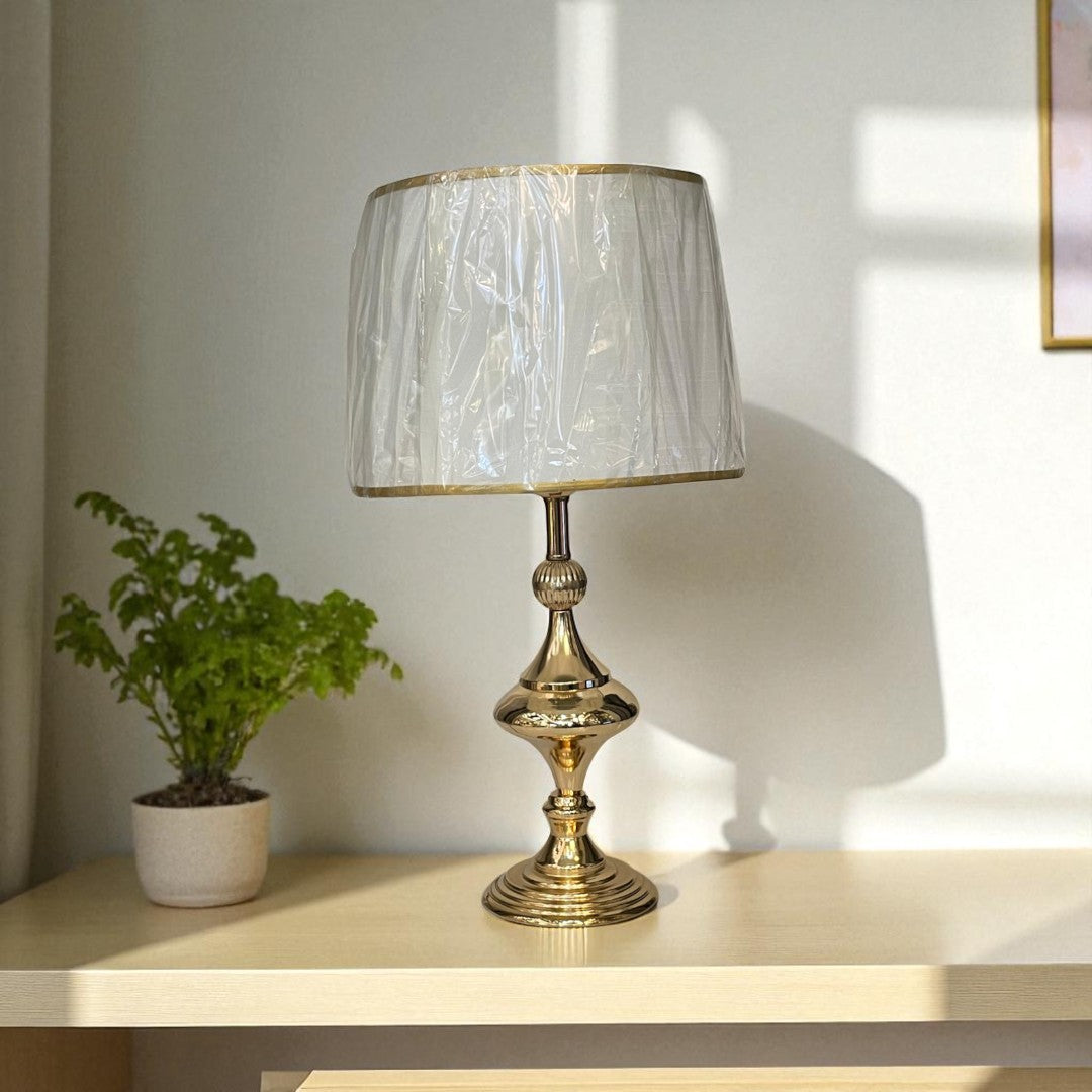 The Thales Oblique Brass Lamp