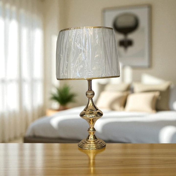 The Thales Oblique Brass Lamp