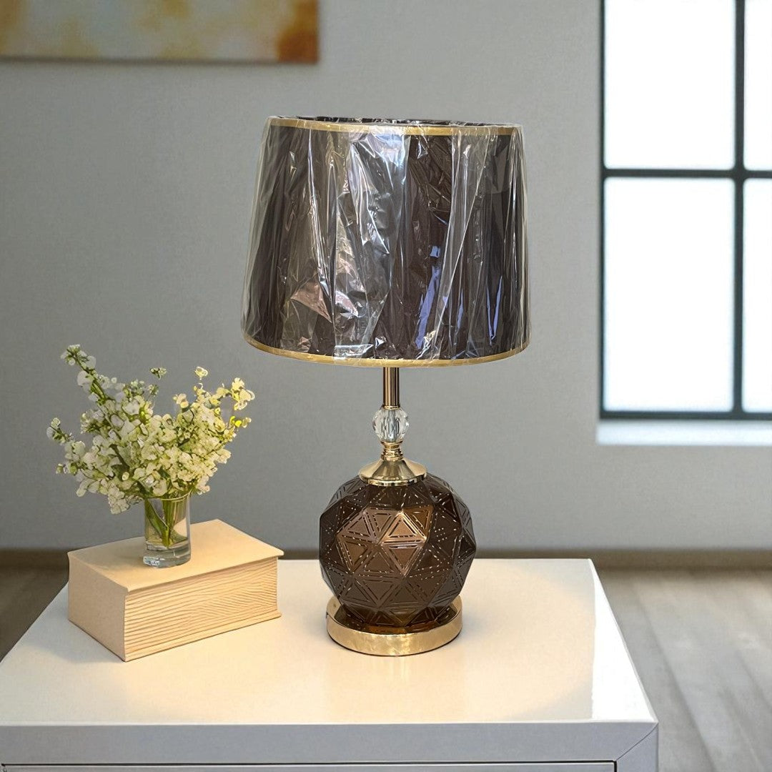 The Amara Ripple Brass Lamp