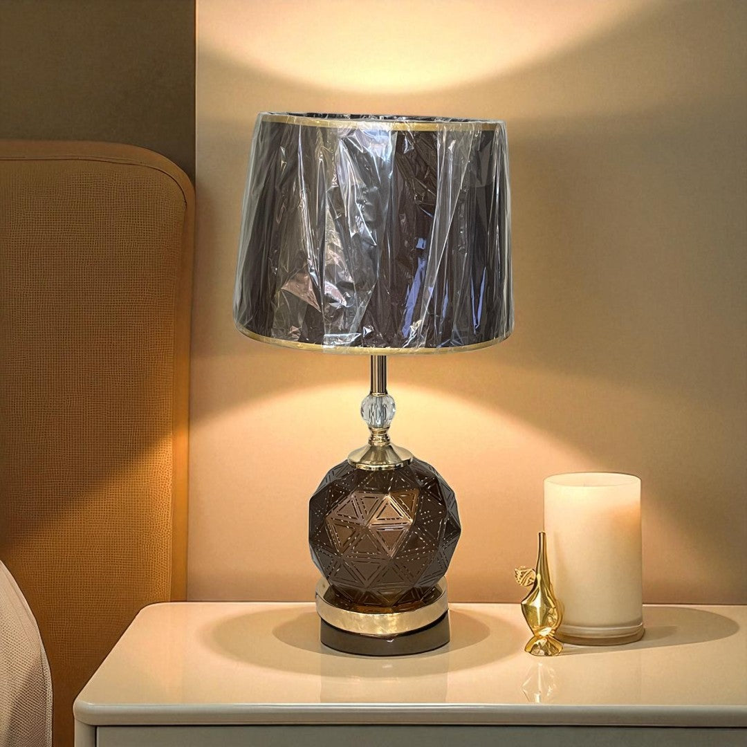 The Amara Ripple Brass Lamp
