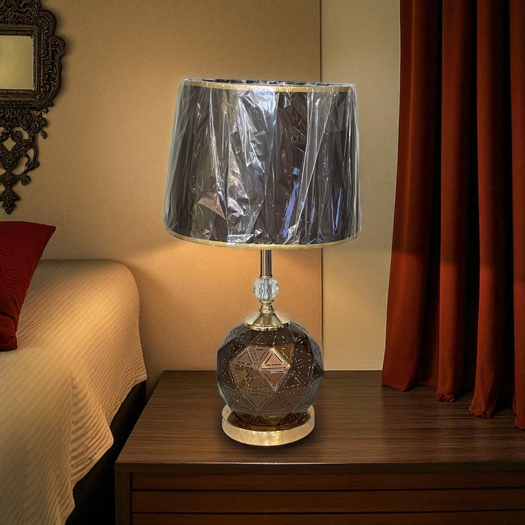 The Amara Ripple Brass Lamp