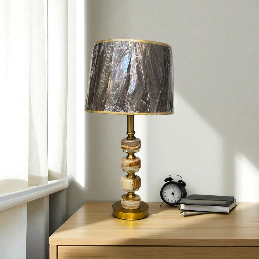 The Mireille Vintage French Brass Lamp