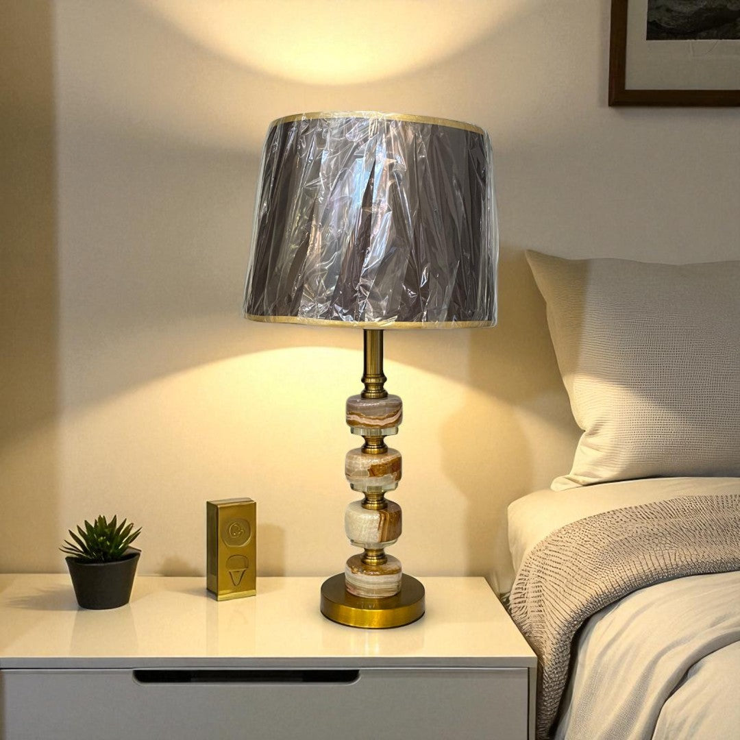 The Mireille Vintage French Brass Lamp