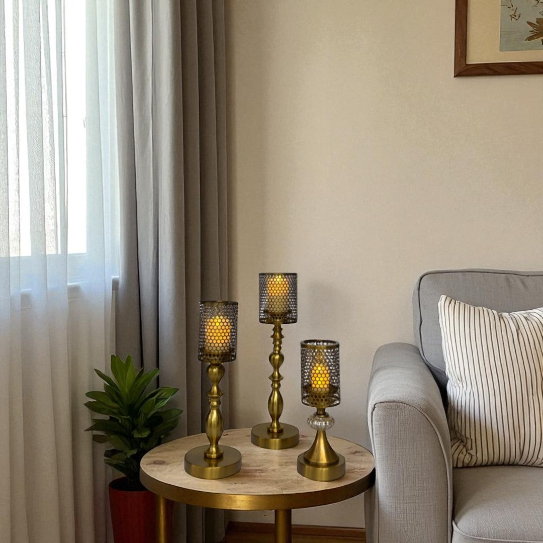 "Luxury Gold Candle Holder    "