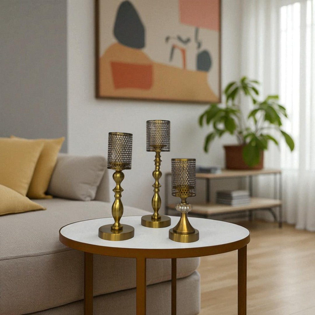 "Luxury Gold Candle Holder    "