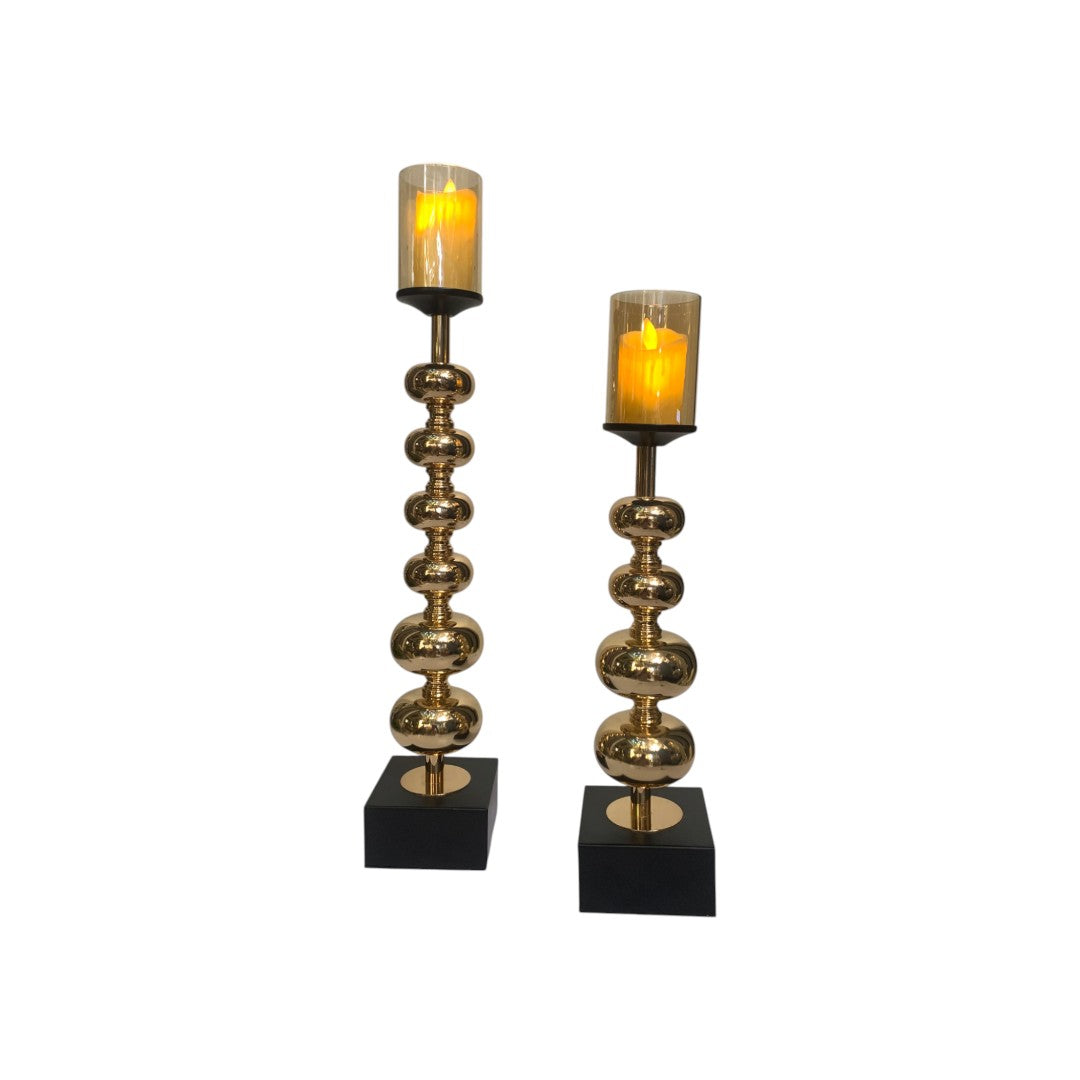 Luxe Modern Metallic  Candle Stand